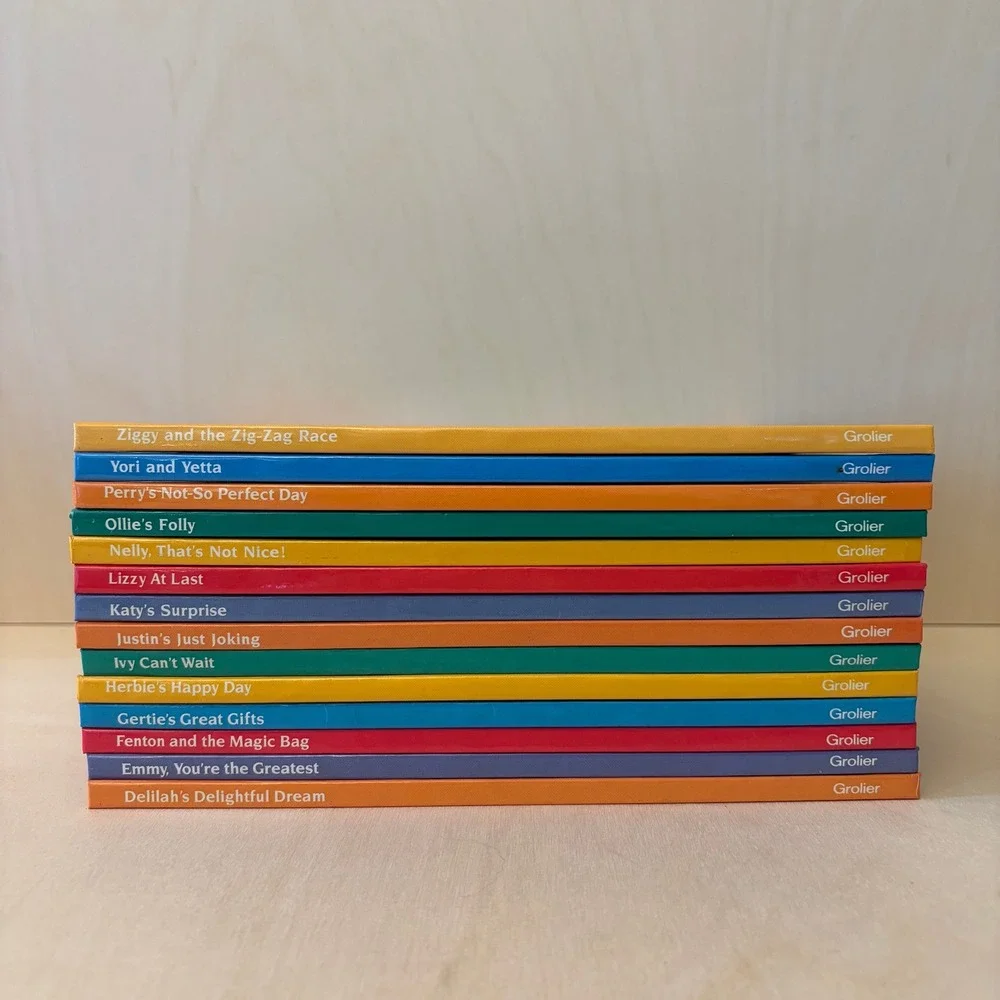 Grolier AlphaPets Lot of 14 Vintage Childrens Books Educational Nostalgia Animal